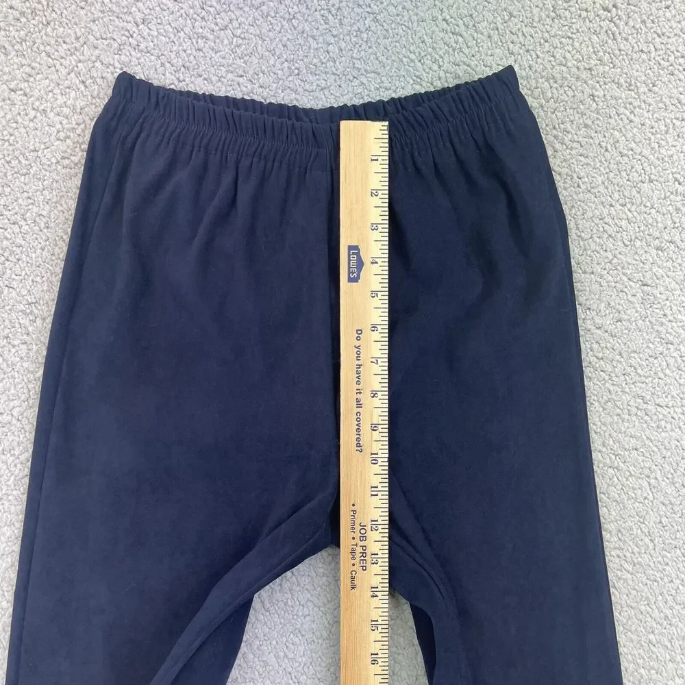 R & K Originals 2 PC Suit Sz‎ 4P Womens Blazer Elastic Waist Pants Dark Blue